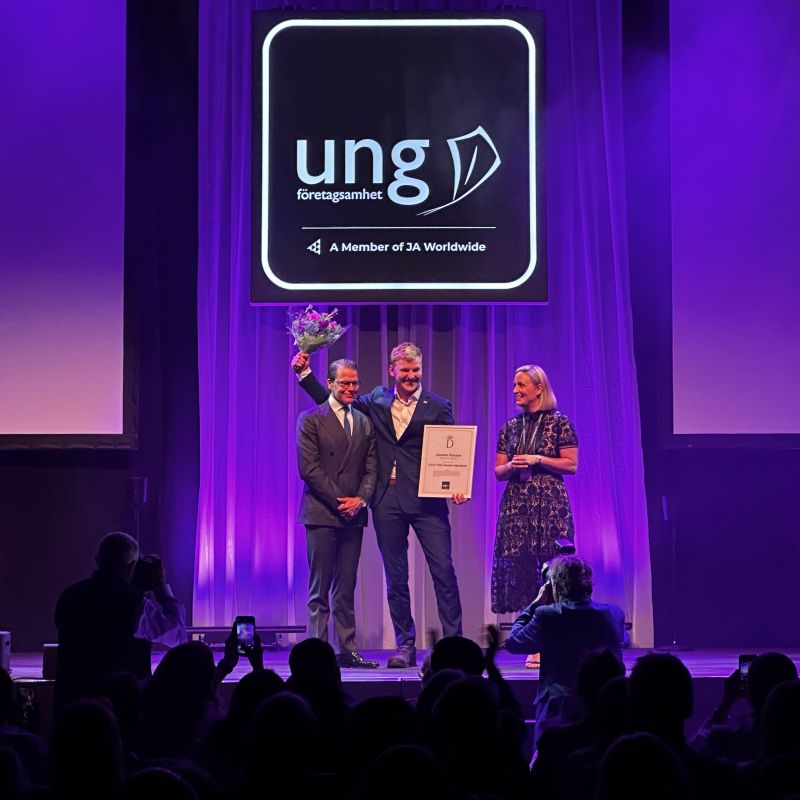 VD Jonatan Persson tilldelas Prins Daniels stipendium